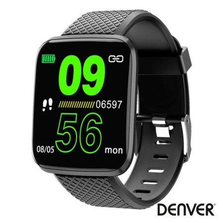 Smartwatch Multifunções P/ Android Ios Preto Denver