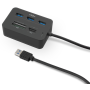 Nox USB Hub com leitor de cartão Um completo USB 3