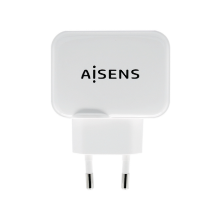 Carregador USB Aisens 17W 5V 3.4A 2Xusb Com Controle Ai Branco