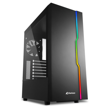 Sharkoon Rgb Slider Atx Caixa 2Xusb3.0 2Xusb2.0 Sem Fonte Preta