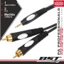 Cabo Jack 3.5Mm Macho St / 2-Rca Macho 3M Bstpro