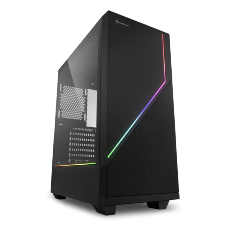 Sharkoon Rgb Flow Atx Box 2Xusb3.0 Sem Fonte