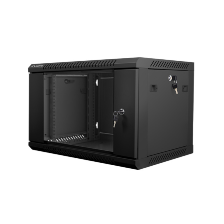 Armário Rack Lanberg 6U 600X450X368 Automontado 19" Até 60 Kg Preto