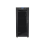 Armário rack Lanberg 19" 22U 800X1000 embalagem plana porta de vidro preto com LCD