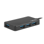 Natec Month 4 Portas USB 3.0 Hub Preto