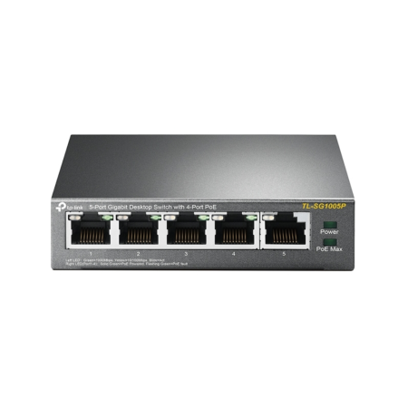 Switch TP-Link 5 portas Giga 4 Poe