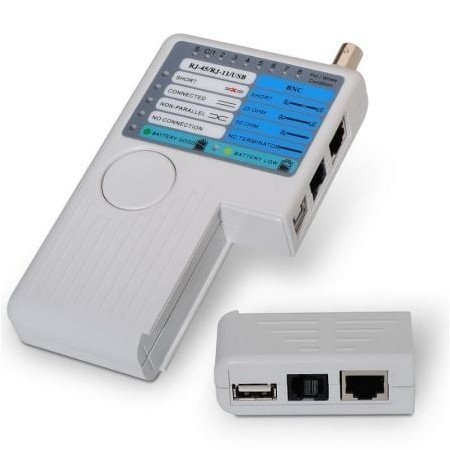Testador Aisens A142-0313 para RJ11-RJ12-RJ45/ USB/ Coaxial