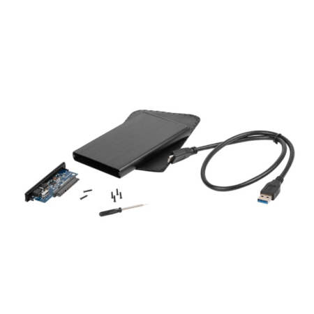 Disco Rígido Caixa Natec Rhino Externo 2.5" USB 2.0 Sata Preto