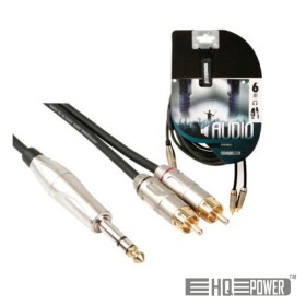 Cabo Jack 6.35Mm Macho / 2-Rca Macho St 6M Hq Power