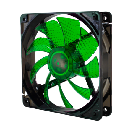 Ventilador de caixa Nox Cool Ventilador Led 120 mm Preto Verde Led