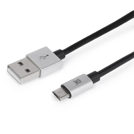 Cabo Maillon Premium Micro USB 2.4 Prata Alumínio 1M