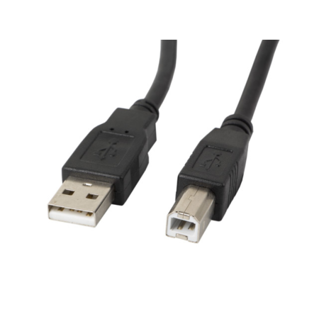 Cabo de impressora Lanberg USB macho/USB macho ferrite 1,8 m preto