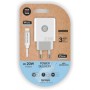 Tech One Tech TEC2262 Carregador de parede/ 1xUSB Tipo-C + Cabo Lightning/ 3A/ Branco