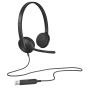 Fones De Ouvido Logitech H340 Com Fio Preto Microfone USB