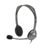 Logitech Headphones H110 Preto Microfone Com Fio