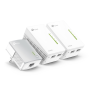 Powerline Wifi TP-Link Av600 Kit 3Uds 2 portas