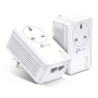 Powerline TP-Link Av1000 Kit 2 Unidades 2 Giga Pontos Com Plugue