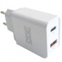 Carregador de parede 3GO ALMUSBCQC3/ 1xUSB/ 1xUSB Tipo-C/ 18W