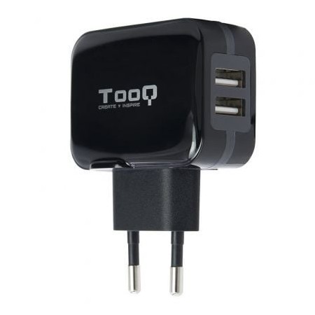 Carregador de parede TooQ TQWC-1S02/ 2xUSB/ 17W