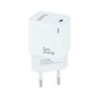 Carregador de parede TooQ TQWC-GANPD30WT/ 1xUSB tipo C/ 30W