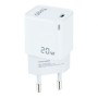 Carregador de parede TooQ TQWC-PD20WT/ 1xUSB Tipo-C/ 20W/ Branco