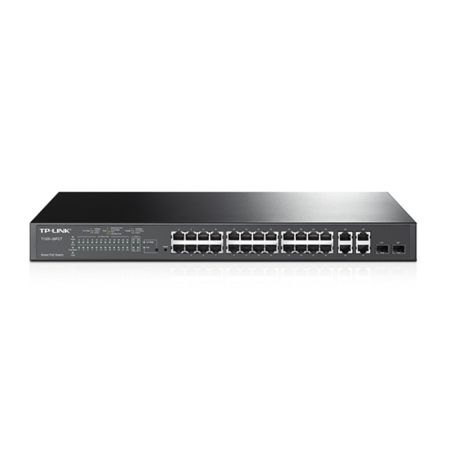 Switch Tp Link Omada Tl-Sl2428P / L2+, 24Xfast Poe+, 2Xsfp, 2X1G, 250W