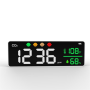 Medidor de parede Co2 Ndir Sensor Leotec LCD Temperatura e umidade 3000Mah Alarme