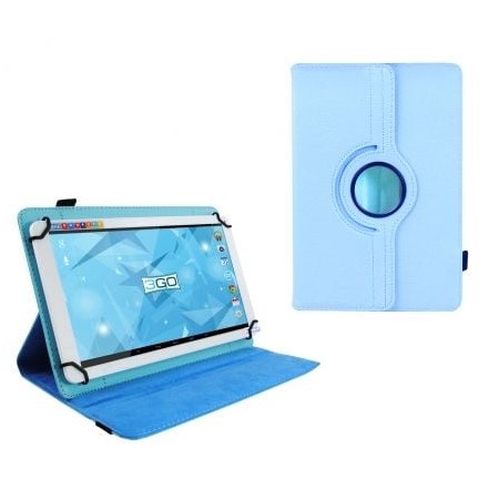 Estojo universal 3GO CSGT16 para tablets de 10,1"/azul claro