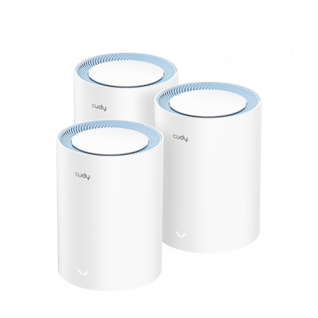 Pacote de 3 unidades Mesh Cudy AC1200 WiFi Mesh Solution M1200 Extender