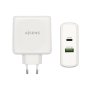 Carregador Aisens 48W 1Xusb-C Pd3.0 30W 1Xusb-A Qc3.0 18W Branco