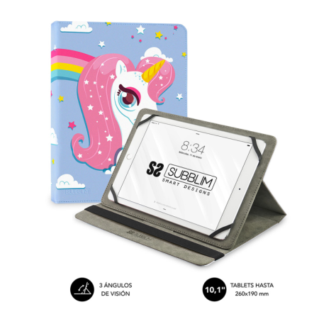 Capa para tablet Subblim Universal Trendy Unicorn 10,1"