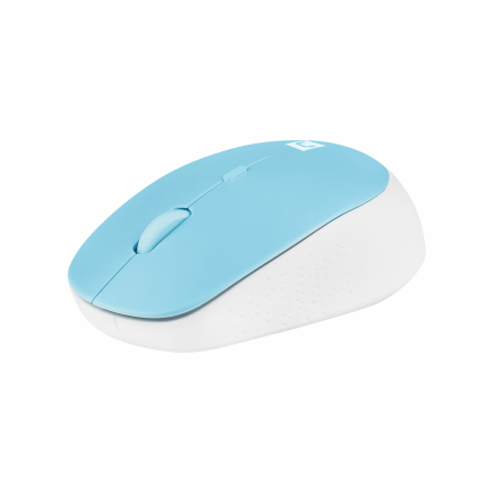 Natec Harrier 2 mouse óptico sem fio 1600 Dpi Bluetooth 5.1 azul/branco