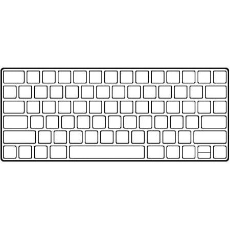 Teclado sem fio Apple Magic Keyboard com Touch ID/Prata