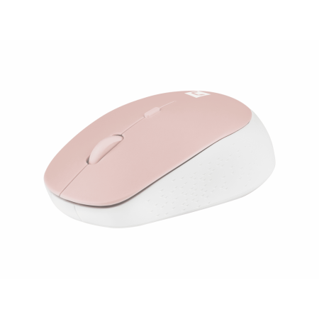 Natec Harrier 2 mouse óptico sem fio 1600 Dpi Bluetooth 5.1 rosa/branco