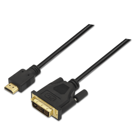 Cabo Aisens DVI para HDMI DVI18 1 M-HDMI AM Preto 1,8M