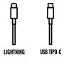 Cabo de carregamento Apple de USB tipo C para conector Lightning/ 1 m