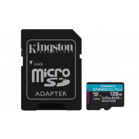 Kingston Technology Canvas Go! Mais memória flash 128 GB MicroSD Classe 10 UHS-I