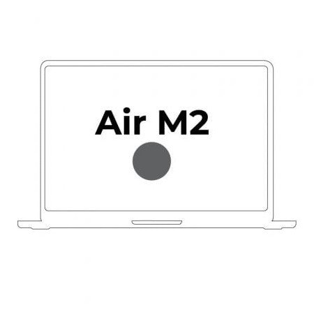 Apple Macbook Air 13,6"/ M2 CPU de 8 núcleos/ SSD de 8 GB/ 256 GB/ GPU de 8 núcleos/ Cinza espacial