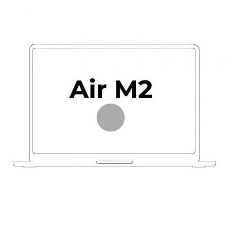Apple Macbook Air 13,6"/ M2 CPU de 8 núcleos/ SSD de 8 GB/ 512 GB/ GPU de 10 núcleos/ Prata