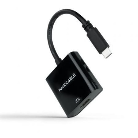 Nanocable 10.16.4102-BK/ USB Type-C Macho - Adaptador HDMI Fêmea