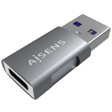 Adaptador USB 3.2 GEN2 Aisens A108-0655/ USB tipo C fêmea - USB macho