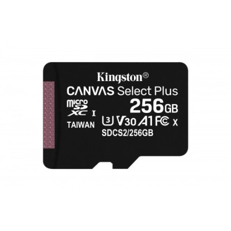 Kingston Technology Canvas Select Plus memória flash 256 GB MicroSDXC UHS-I Classe 10