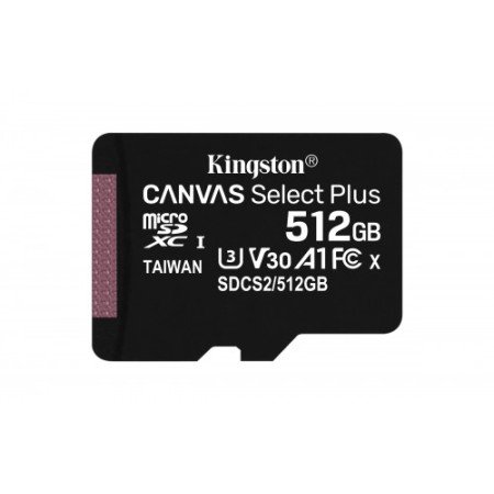 Kingston Technology Canvas Select Plus memória flash 512 GB SDXC Classe 10 UHS-I