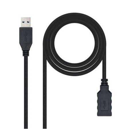 Cabo de Extensão USB 3.0 Nanocable 10.01.0901-BK/ USB Macho - USB Fêmea/ 1m/ Preto