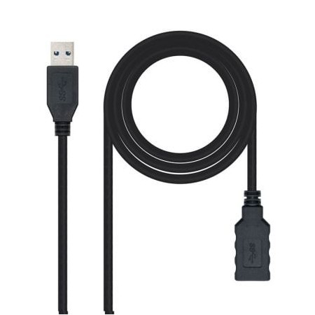 Cabo de Extensão USB 3.0 Nanocable 10.01.0902-BK/ USB Macho - USB Fêmea/ 2m/ Preto