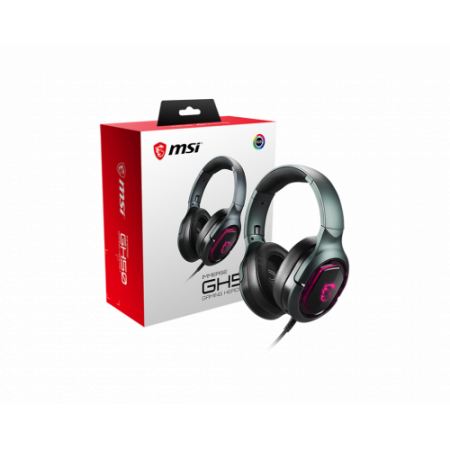 Fones de ouvido MSI Immerse GH50 com fio para jogos preto