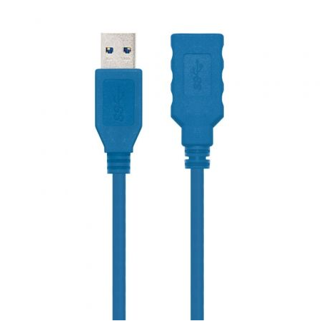 Cabo de Extensão USB 3.0 Nanocable 10.01.0901/ USB Macho - USB Fêmea/ 1m/ Azul