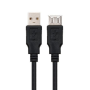 Cabo de Extensão USB Nanocable 10.01.0204-BK/ USB Macho - USB Fêmea/ 3m/ Preto