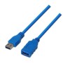 Cabo de extensão USB 3.0 Aisens A105-0046/ USB macho - USB fêmea/ 2 m/ azul