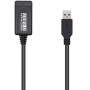 Cabo de Extensão USB 3.0 com Amplificador Aisens A105-0525/ USB Macho - USB Fêmea/ 5m/ Preto